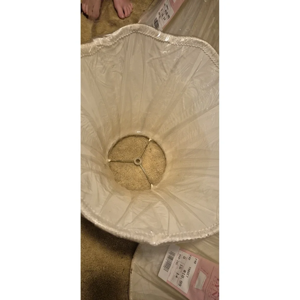 Lot of 6 Stacy Lynn Studios Fashion Lampshades – White‎ – New NOS